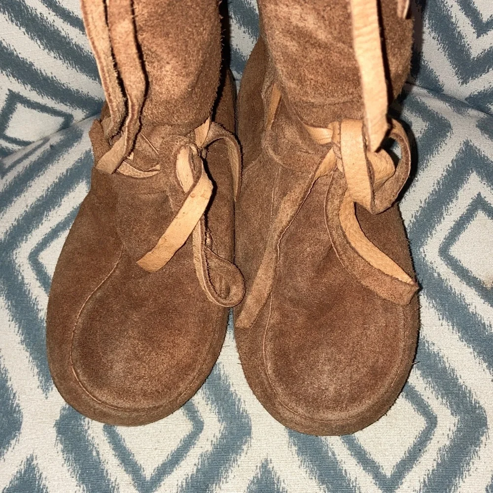 Steger Mukluks Tan Suede Winter Boots 8‎
